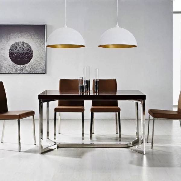 Candeeiros de teto 2 pcs altura ajustável semiesféricos branco M 5