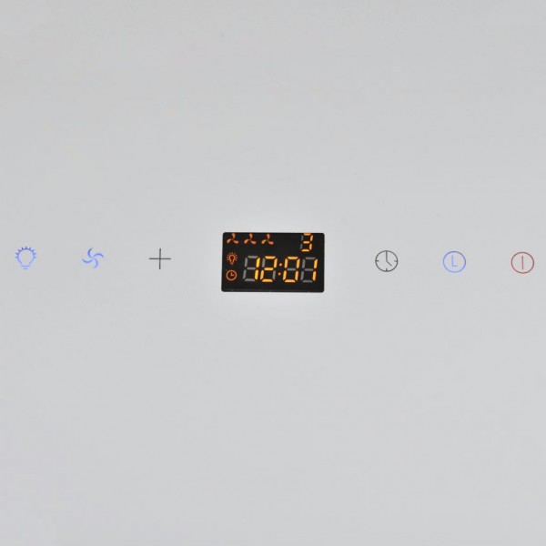 Exaustor 600 mm vidro temperado branco M 4