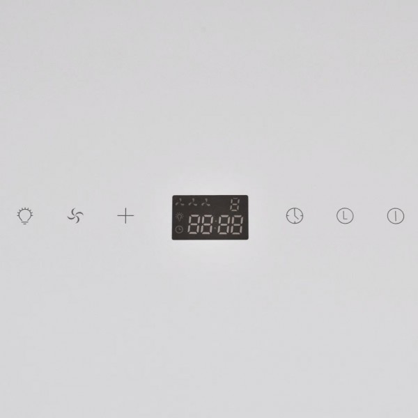 Exaustor 600 mm vidro temperado branco M 5