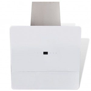 Campana extractora cristal templado blanco 600 mm H