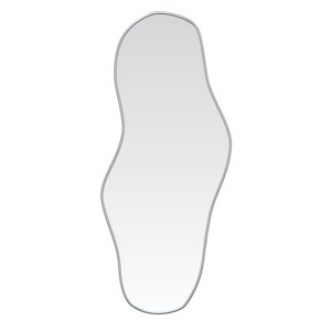 Espejo de pared plateado 80x35 cm H