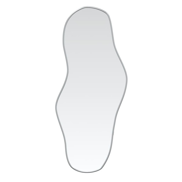 Espejo de pared plateado 80x35 cm M 2
