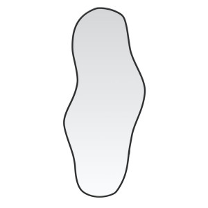 Espelho de parede 100x45 cm preto H