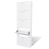 Mueble zapatero blanco con 5 compartimentos 4