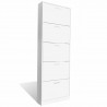 Mueble zapatero blanco con 5 compartimentos 1