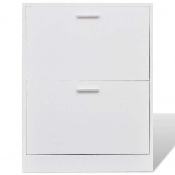 Mueble zapatero blanco con 2 compartimentos M 3