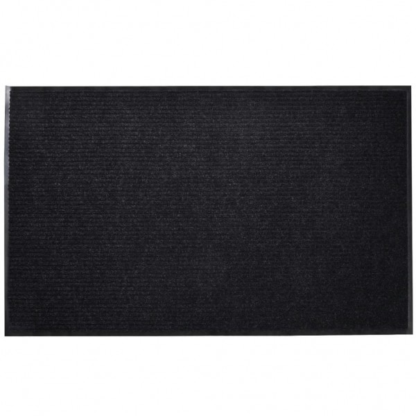 Felpudo alfombra de entrada PVC negro 90x60 cm M 4