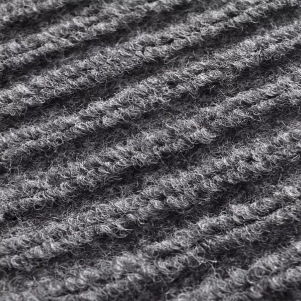 Alfombra de entrada PVC gris 90x120 cm M 2
