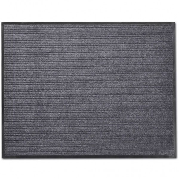 Alfombra de entrada PVC gris 90x120 cm M 4