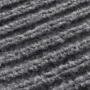 Alfombra de entrada PVC gris 120x180 cm H