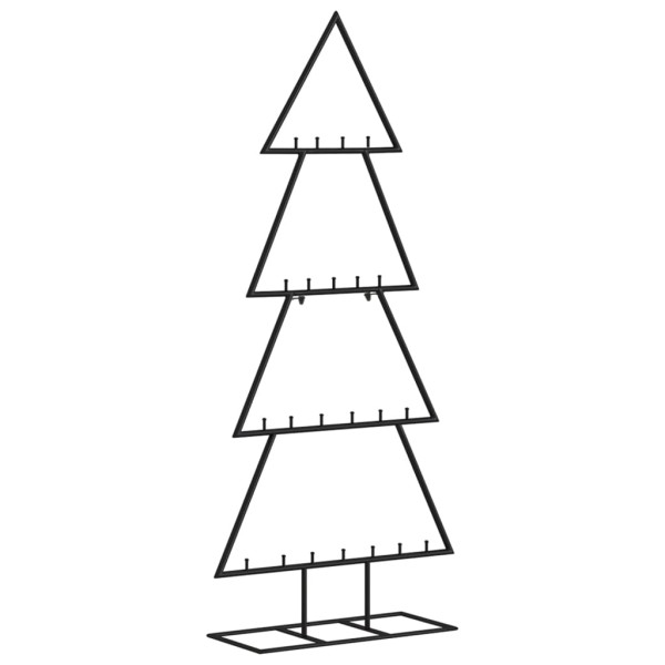 Árvore de Natal para decoração 125 cm metal preto M 5