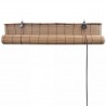 Estore de enrolar 80 x 160 cm bambu castanho 5