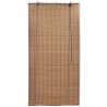 Estore de enrolar 120 x 220 cm bambu castanho 2