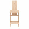 Cadeiras de bar 2 pcs 40x42x120 cm madeira de pinho maciça 4