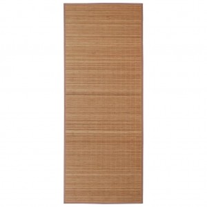 Tapete retangular bambu 120 x 180 cm castanho H