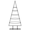 Árbol de Navidad para decoración metal negro 90 cm 3
