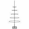 Árbol de Navidad para decoración metal negro 90 cm 4