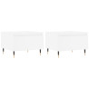 Mesas de centro 2 pcs 50x46x35 cm derivados de madeira branco 2