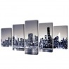 Set decorativo de lienzos para pared perfil Nueva York 100 x 50 cm 1