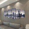 Set decorativo de lienzos para pared perfil Nueva York 100 x 50 cm 2