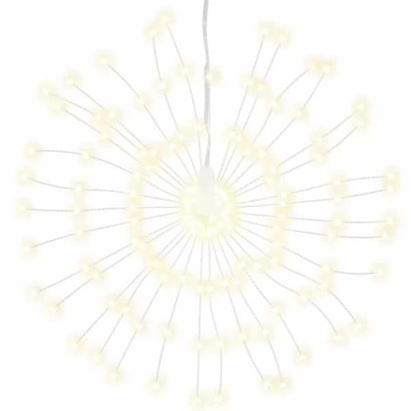 Iluminações estrelares Natal 140 LEDs 8 pcs 17 cm branco quente M 3