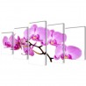 Set decorativo de lienzos para la pared modelo orquídea. 200 x 100 cm 1