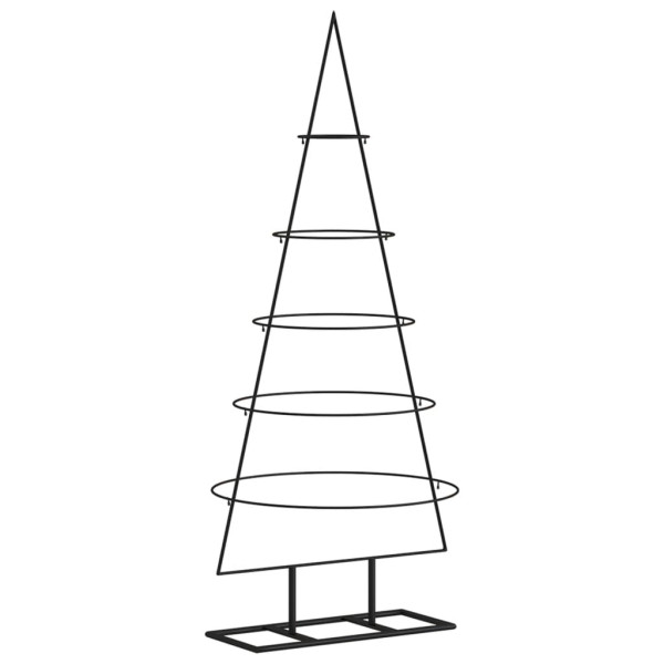 Árbol de Navidad para decoración metal negro 125 cm M 2