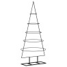 Árbol de Navidad para decoración metal negro 125 cm 5