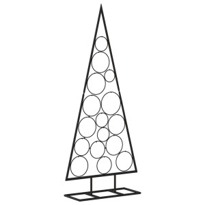 Árbol de Navidad para decoración metal negro 125 cm H