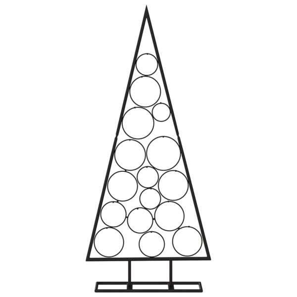 Árbol de Navidad para decoración metal negro 125 cm M 3