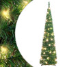 Árbol de Navidad artificial desplegable 50 LED verde 120 cm 1