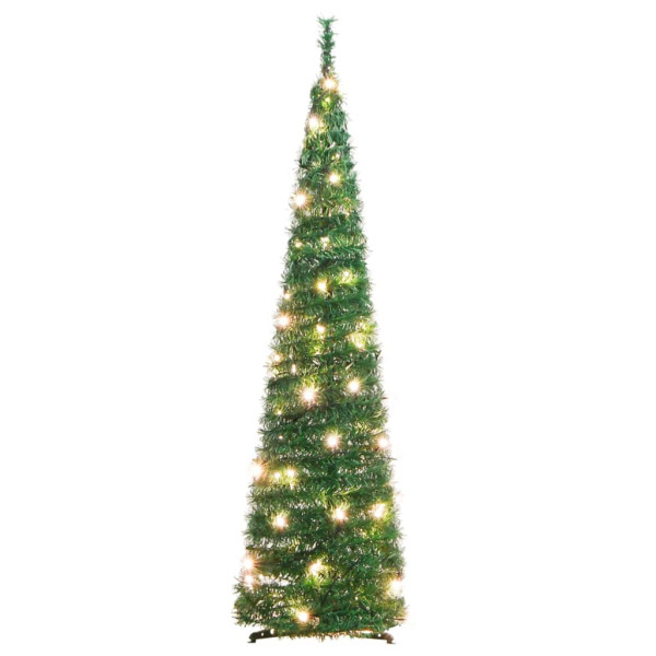 Árvore de Natal artificial pop-up 50 LED verde 120 cm M 5
