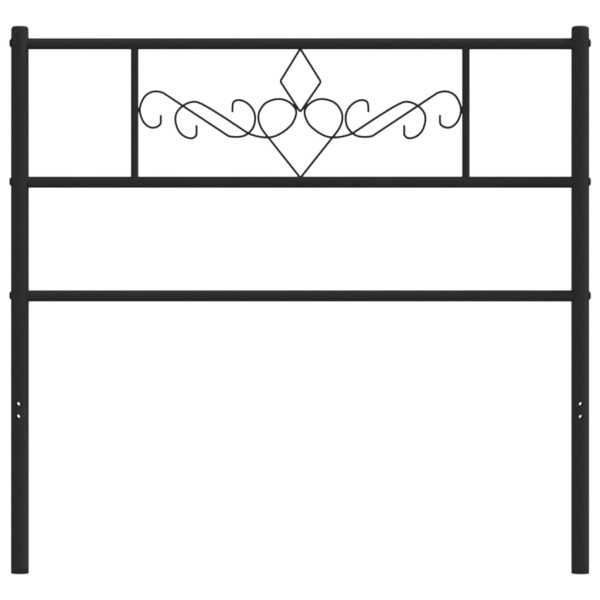 Cabeceira de cama 75 cm metal preto M 3