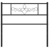 Cabecero de metal negro 75 cm 3