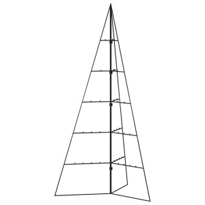 Árbol de Navidad para decoración metal negro 100 cm H