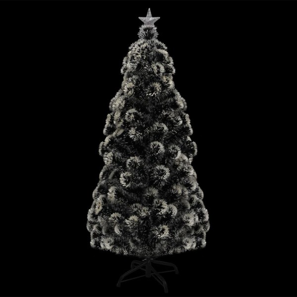Árbol de Navidad artificial con soporte/LED fibra óptica 150 cm M 3
