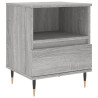 Mesita de noche 2 uds madera ingeniería gris Sonoma 40x35x50 cm 5