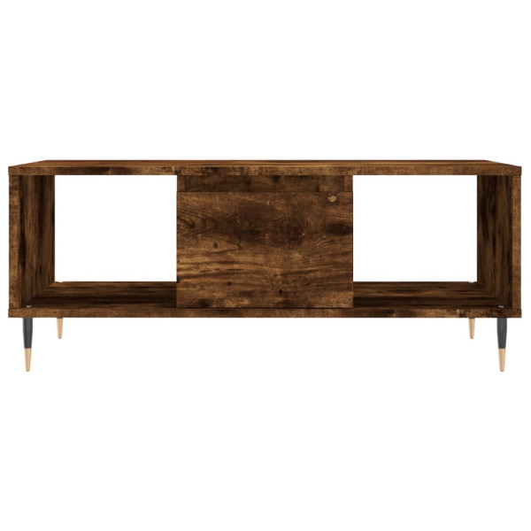 Mesa de centro madera contrachapada roble ahumado 90x50x36.5 cm M 5