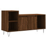 Mueble para TV madera contrachapada marrón roble 100x35x55 cm 2