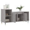 Mueble de TV madera contrachapada gris Sonoma 100x35x55 cm 4
