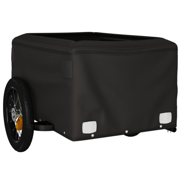 Reboque para bicicleta 30 kg ferro preto e laranja M 5