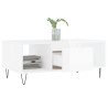 Mesa de centro 90x50x36.5 cm derivados madeira branco brilhante 4