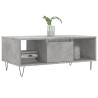 Mesa de centro madera contrachapada gris hormigón 90x50x36.5 cm 3