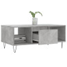 Mesa de centro madera contrachapada gris hormigón 90x50x36.5 cm 4