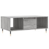Mesa de centro madera contrachapada gris Sonoma 90x50x36.5 cm 2