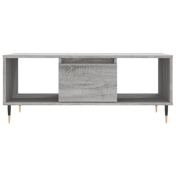 Mesa de centro madera contrachapada gris Sonoma 90x50x36.5 cm M 5