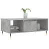 Mesa de centro madera contrachapada gris hormigón 90x50x36.5 cm 3