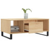 Mesa de centro madera contrachapada roble Sonoma 90x50x36.5 cm 4