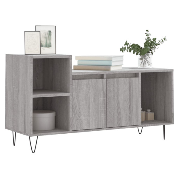 Mueble de TV madera contrachapada gris Sonoma 100x35x55 cm M 3