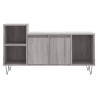 Mueble de TV madera contrachapada gris Sonoma 100x35x55 cm 5